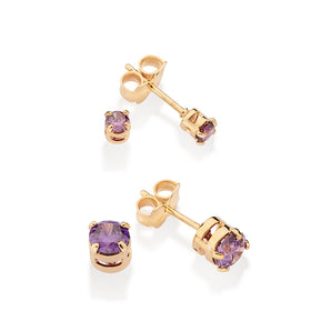 GOLD JOY EARRING KIT IN PURPLE