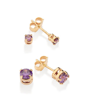 GOLD JOY EARRING KIT IN PURPLE