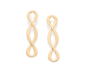 GOLD TIME WARP EARRINGS