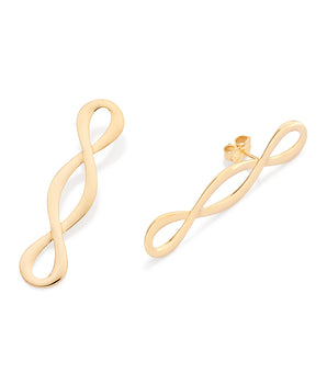 GOLD TIME WARP EARRINGS