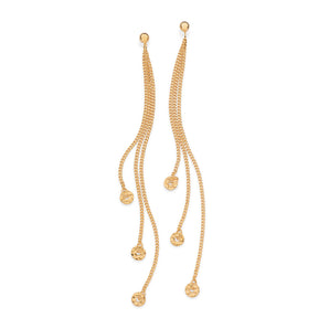 GOLD FLASHBACK PENDULUM EARRINGS