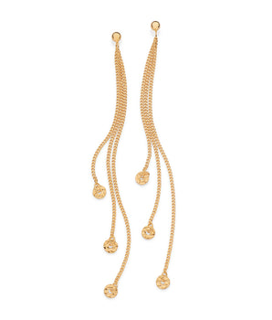 GOLD FLASHBACK PENDULUM EARRINGS