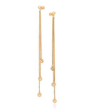 GOLD FLASHBACK PENDULUM EARRINGS