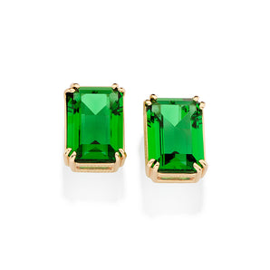 GOLD PLATED EARRING WITH CRYSTAL