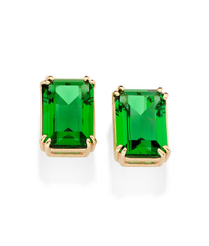 GOLD PLATED EARRING WITH CRYSTAL