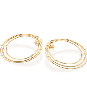 GOLD RIPPLE IN TIME MAXI EARRINGS