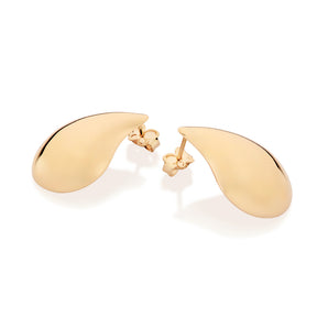 GOLD SOIREE BUTTON EARRINGS
