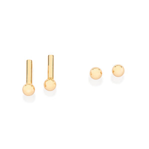 GOLD SPHERES EARRINGS KIT
