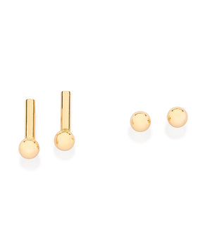 GOLD SPHERES EARRINGS KIT
