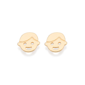 GOLD BOY STUD EARRINGS