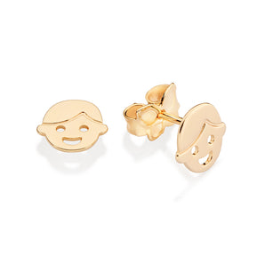 GOLD BOY STUD EARRINGS
