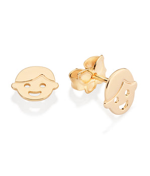 GOLD BOY STUD EARRINGS