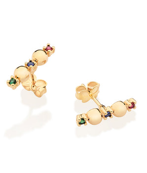 GOLD RAINBOW EARRINGS