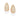 GOLD STUDDED DROPLET EARRINGS