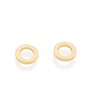 GOLD HOLLOW CIRCLE STUD EARRINGS