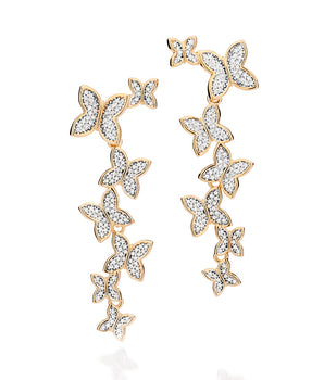 GOLD BUTTERFLY TAKEOVER PENDULUM EARRINGS