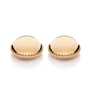 GOLD SPHERE BUTTON EARRINGS
