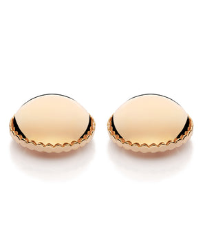GOLD SPHERE BUTTON EARRINGS