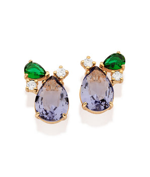 GOLD COLORFUL LIFE CYCLES EARRINGS