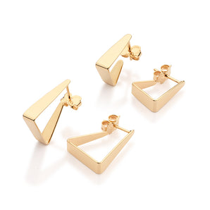 GOLD THE TRIANGLE EDIT HOOP EARRINGS KIT