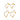 GOLD TWINKLE HEARTS HOOP EARRINGS KIT