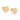 GOLD LINE OF LOVE BUTTON EARRINGS