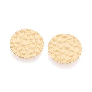 GOLD COUNTRY SUN BUTTON EARRINGS