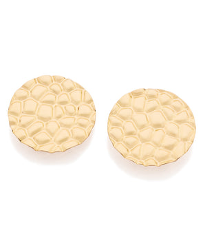 GOLD COUNTRY SUN BUTTON EARRINGS