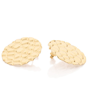 GOLD COUNTRY SUN BUTTON EARRINGS