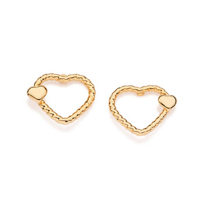 GOLD TWIST OF LOVE EARRINGS
