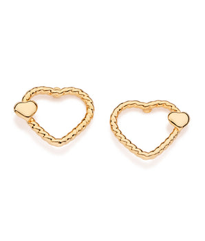 GOLD TWIST OF LOVE EARRINGS