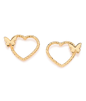 GOLD BUTTERFLY KISS EARRINGS