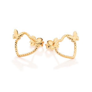 GOLD BUTTERFLY KISS EARRINGS