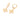 GOLD TWIN BLOOM HUGGIE EARRINGS