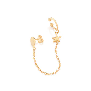 GOLD MEET ME BY THE OCEAN EAR CUFF