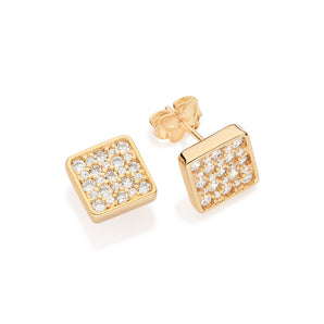GOLD CELESTIAL STUD EARRINGS