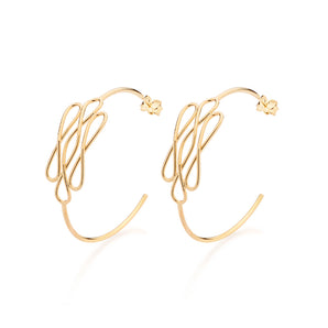 GOLD FOREVER HOOP EARRINGS