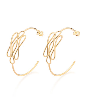 GOLD FOREVER HOOP EARRINGS