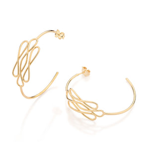 GOLD FOREVER HOOP EARRINGS