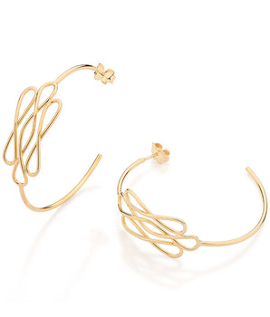 GOLD FOREVER HOOP EARRINGS