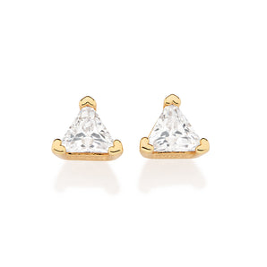 GOLD SUMMER TRIANGLE STUD EARRINGS