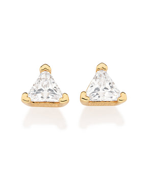 GOLD SUMMER TRIANGLE STUD EARRINGS