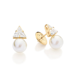GOLD HARMONY STUD EARRINGS