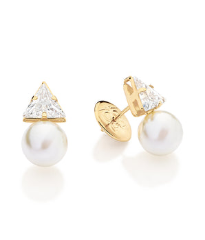 GOLD HARMONY STUD EARRINGS