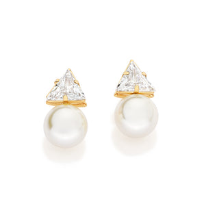 GOLD HARMONY STUD EARRINGS