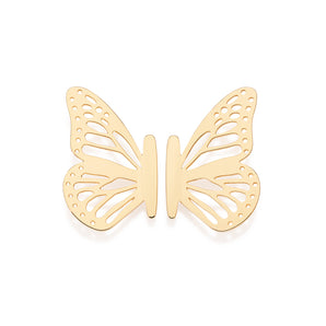 GOLD BUTTERFLY WINGS EARRINGS