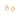 GOLD SACRED HEART CROSS STUD EARRINGS