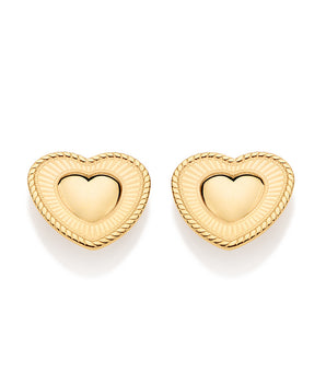 GOLD FOREVER IN LOVE STUD EARRINGS