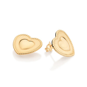 GOLD FOREVER IN LOVE STUD EARRINGS