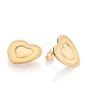 GOLD FOREVER IN LOVE STUD EARRINGS